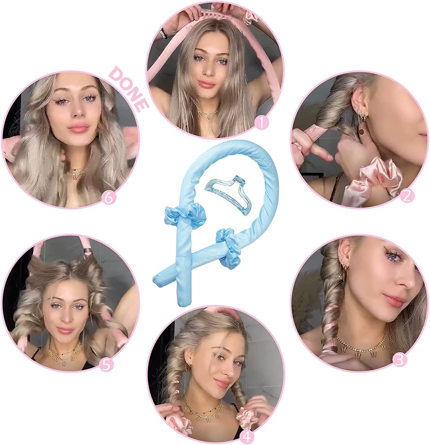 Satijnen Heatless Curling Set β By Interlucks